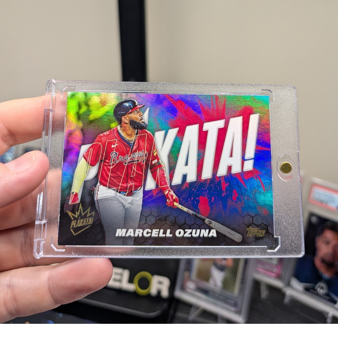 Topps 2025 Plakata! Marcell Ozuna Insert PLAK-22 Atlanta Braves