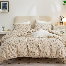 King Size Floral Duvet Cover, 100 Brushed King 90"x104" Vintage Floral 1