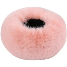 Women Thick Fluffy Faux Fur Headband Hat Neck Warmer Winter Warm Snow Ski Cap