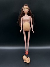 Muñeca Embarazada Madre Bebé y Vientre Barbie Midge Conjunto Clon JUGUETE SIN MARCA