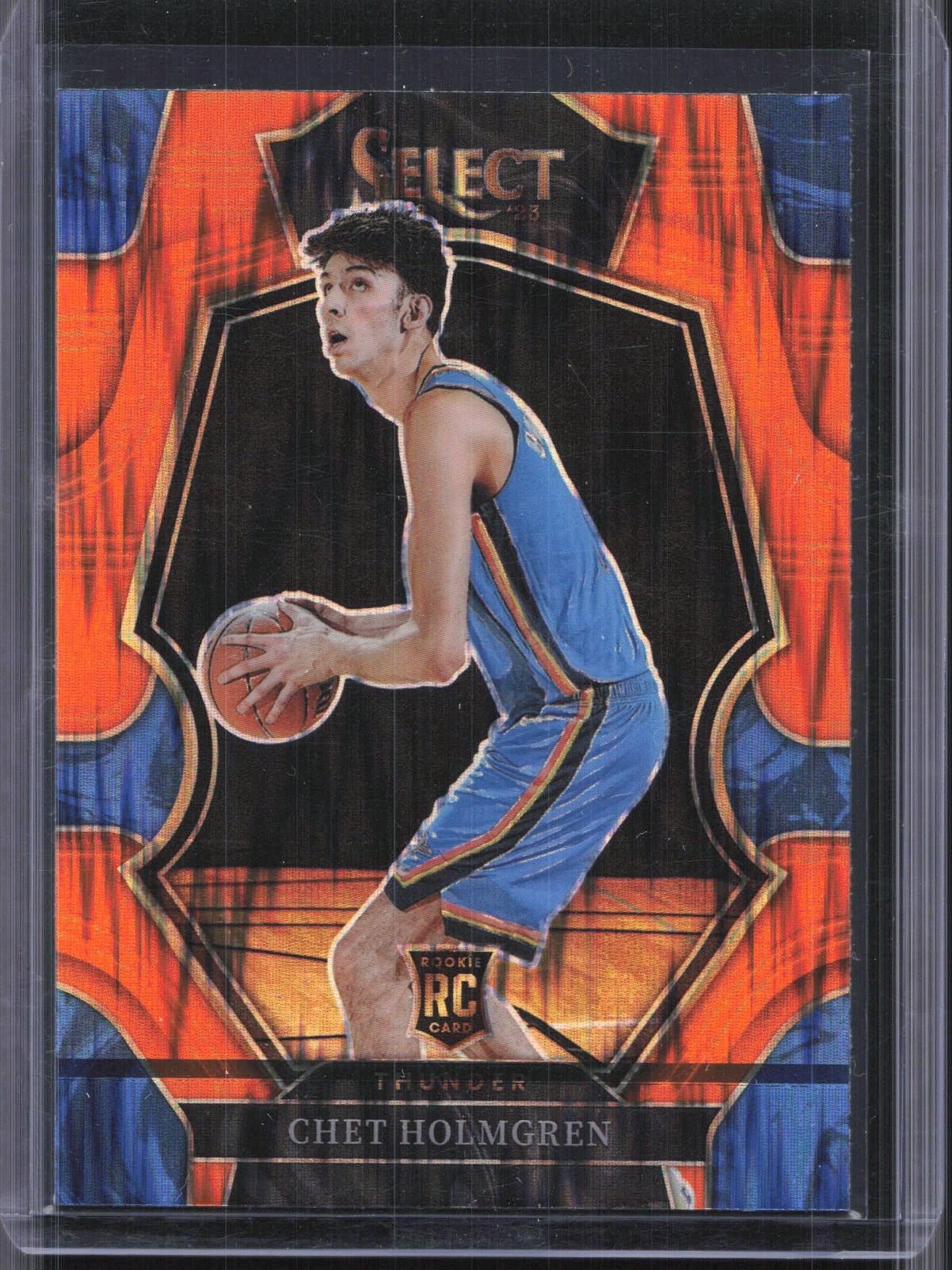 2022-23 Panini Select Chet Holmgren #196 Orange Flash Prizm Rookie Thunder