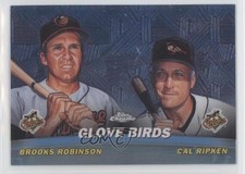 2001 Topps Chrome Combos Glove Birds ( ) Brooks Robinson Cal Ripken Jr HOF g2x