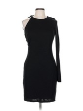 NWT Halston Women Black Cocktail Dress 10