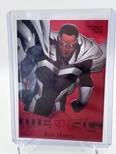 2024 Skybox Metal Universe Avengers Retro PMG Red 63 /100 Blue Marvel #R-44