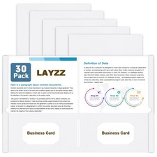 Folders with Pockets 30 Pack Paper Pocket Folders 2 Pocket Folders Fits Lette...