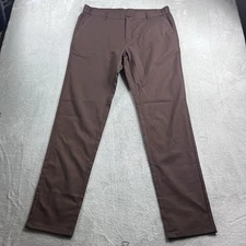Jack Archer Jetsetter Tech Pant Slim Fit Mens 35x34 Chocolate Brown Chinos