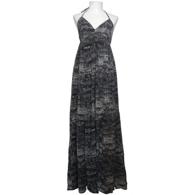 H&M, Maxikleid, Größe: 34, Schwarz/Weiß, Polyester, Sonstiges, Damen #wjB