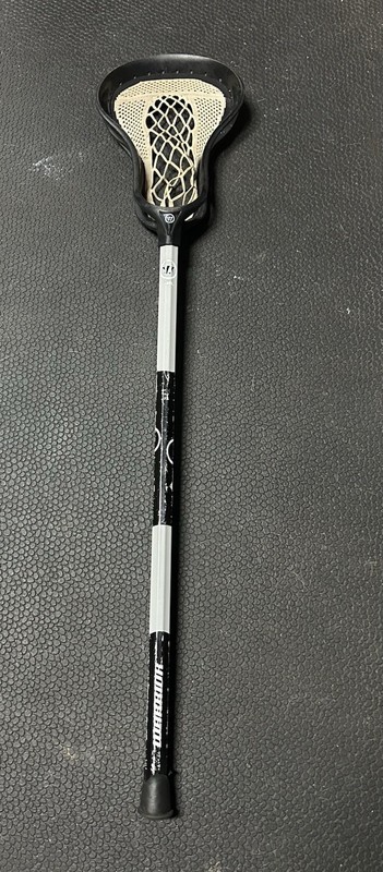 Warrior Evo Warp Lacrosse Complete Stick Head & Shaft Plastic Black/White