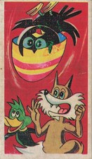 Vintage Japanese Menko Card Animals Zero Fighter Fox 2074915