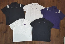 LOT OF 5 Nike WCU Western Carolina Catamounts Team Issued Shirts 3XL XXXL WOW!