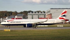 Airbus A-321 A321 Neo British Airways Desk Wood Airplane New Model Small 1/130