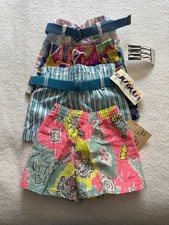 Vintage 90s Kids Shorts, Neon, Deadstock, Jet Set,toddler 2T, Set Of 4