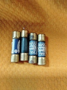 Buss Non 15 Amp One Time Fuse Lot Of 4