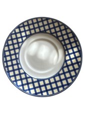 FLIRT by R&B Kuchenteller French Vanilla Blau Kariert 15cm Spülmaschinenfest