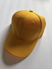 Breathable and Quick Drying Visor Baseball Cap Light Plate Solid Color Yellow