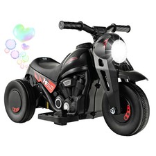6V Kids Bubble Car Electric Ride on Motorcycle w/ Music Button  LED Headlight