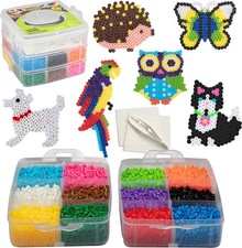 Fuse Beads Super Value Kit 8000 Beads Fun Animal Friends Includes 12 Colors, 6