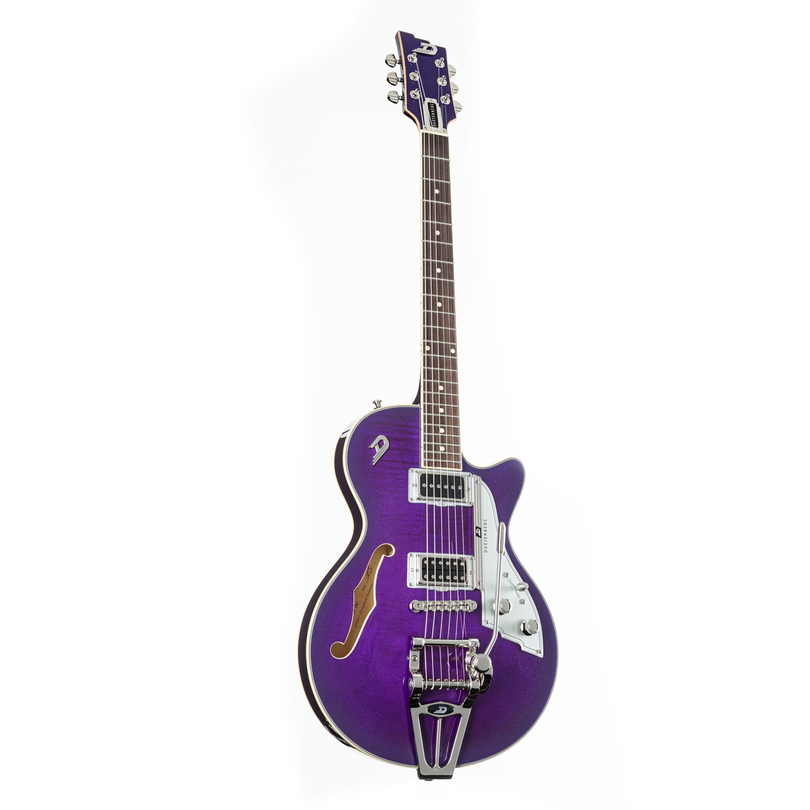 Duesenberg Starplayer TV Galaxy Burst Фиолетовый металлик - Хальбакустик Гитаре