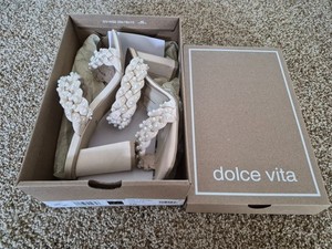 DOLCE VITA PAILY PEARL VANILLA SHOES WITH BOX 7W SIZE