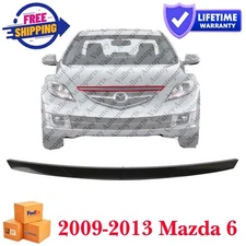 Primed Black Fits 2009-2013 Mazda 6 New Front Grille Molding Trim GS3L50711CBB