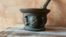 Vecchio Mortaio D’epoca In Ottone