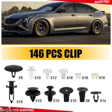 Car Door Retainer Body Panel Hood Trim Clips Bumper Fastener Fender 146Pcs Set
