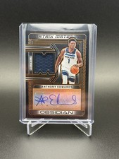 2022 Obsidian Anthony Edwards Matrix Material Orange Patch Auto /35 #MM-AET