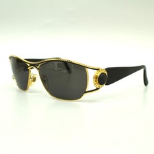 Fendi Vintage Black and Gold Sunglasses, '90s Made in Italy