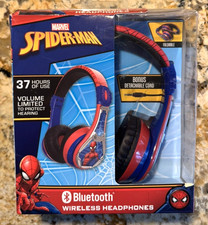 Spiderman Kids Headphones w/Microphone Volume Limited
