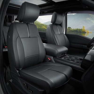 DiffCar for Ford F150 Seat Covers 2015-2023 2024 2025 Full Set, Black 