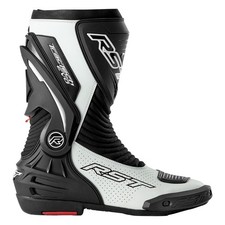 RST Tractech Evo D30 Sports Boots Black/White Race Track Sports Motorcycle Bo...