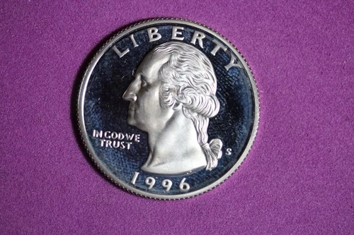 ESTATE FIND 1996 S PROOF SILVER WASHINGTON QUARTER #K58774