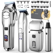 Wahl Professional Hair Cut Machine Barber Salon Cutting Trimmer Clipper Kit Set