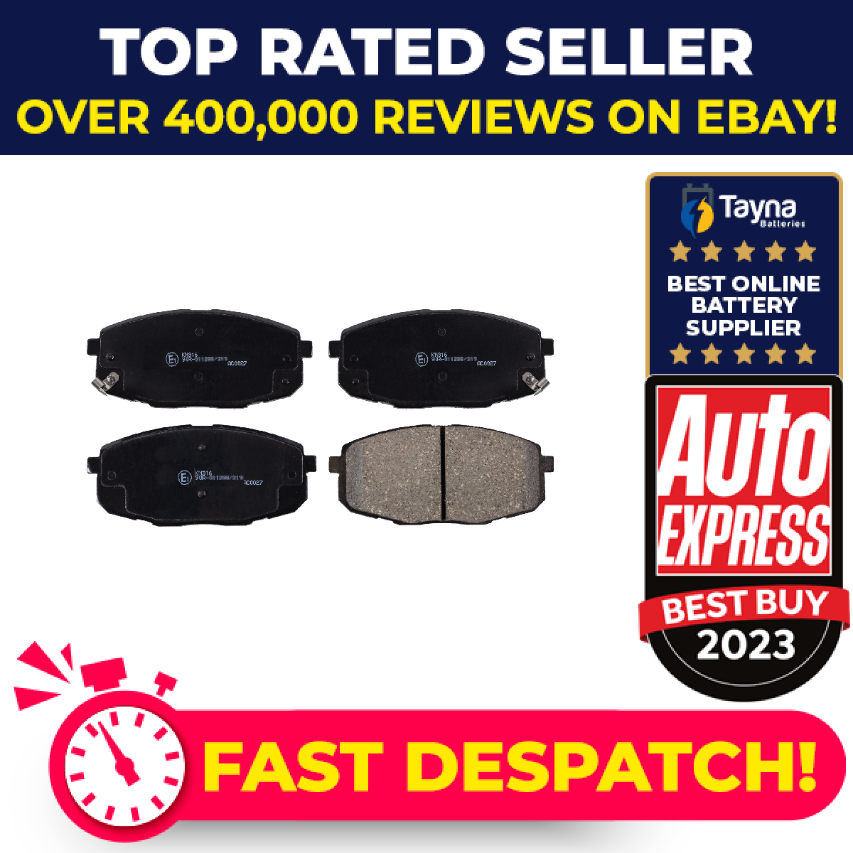 Brake Pads Set fits HYUNDAI i30 FD 1.4 Front 07 to 12 G4FA oK2FA3328Z 0K2FA3328Z