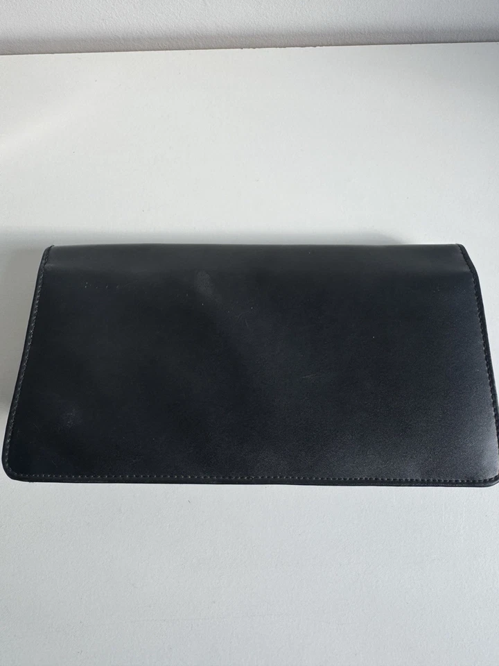 Rare Playboy Clutch Bag Purse Black Leather Good Condition - Image 3 of 4