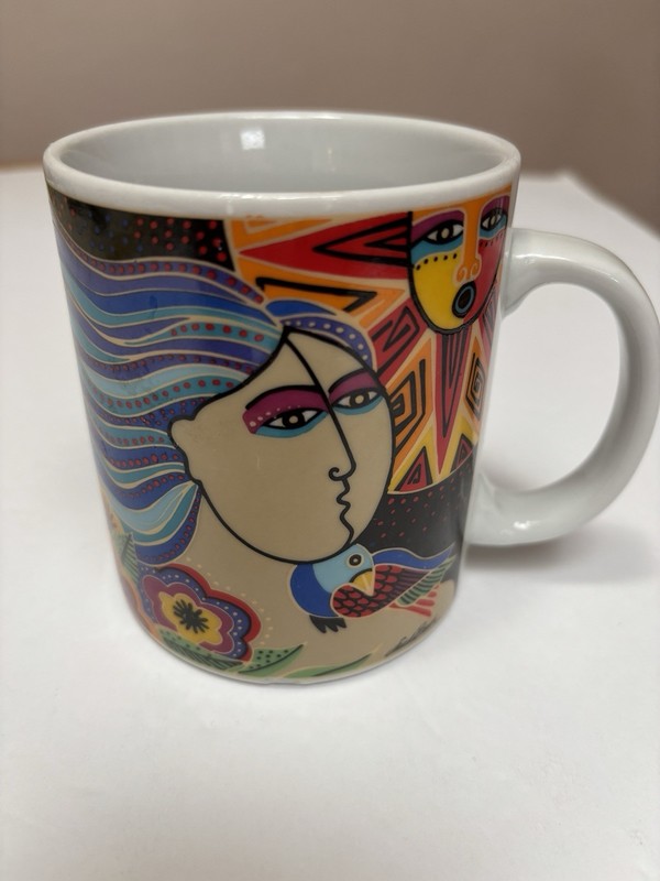 Laurel Burch The Spirit Of WomanKind -Vintage 1995 Ceramic Coffee Mug