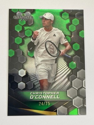 2024 Topps Graphite Tennis Christopher O'Connell Green Refractor /75 #81