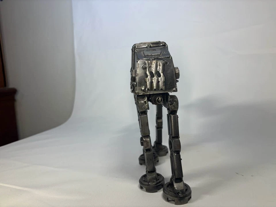 Star Wars AT-AT Imperial Walker Metal Sculpture Hand made! - Image 3 of 4