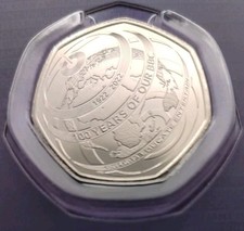 ROYAL MINT 2022 50p Coin 100 YEARS OF THE BBC 50p BRILLIANT UNC  FIFTY PENCE 
