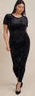 Black Torrid Crushed Velvet Short Sleeve Catsuit/jumpsuit Women's Size 2 NWOT — photo 1
