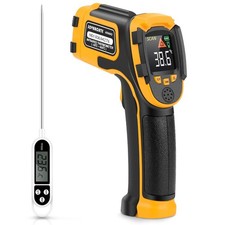 Infrared Thermometer Non-Contact Digital Laser Temperature Gun Red