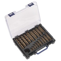Sealey HSS Kobalt Vollgeschliffenes Bohrer-Set 170 StüCk Ø 1-10Mm DBS170CB