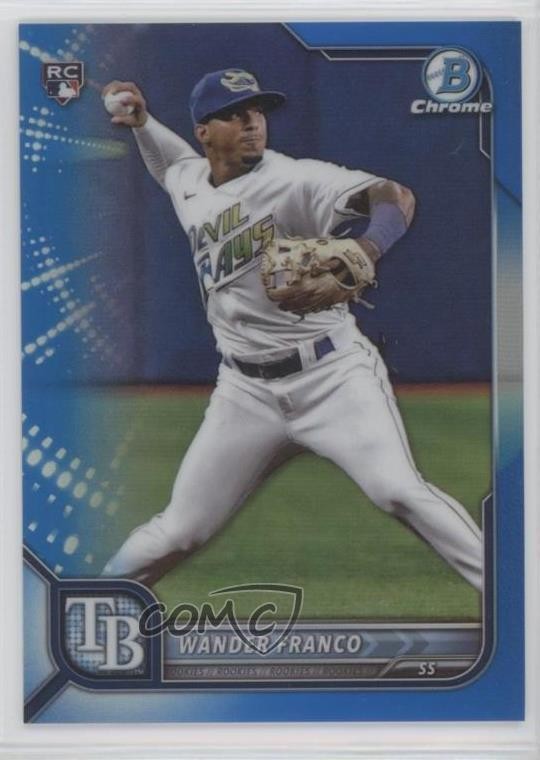 2022 Bowman Chrome Blue Refractor 79/150 Wander Franco #10 Rookie RC 7c5