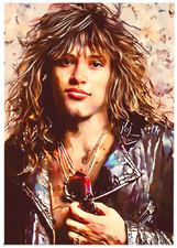 JON BON JOVI * Fun Novelty * MUSIC * Illustrated Art Card * ATC ACEO