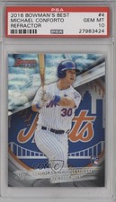 2016 Bowman's Best Refractor Michael Conforto #4 PSA 10 GEM MT 0a1