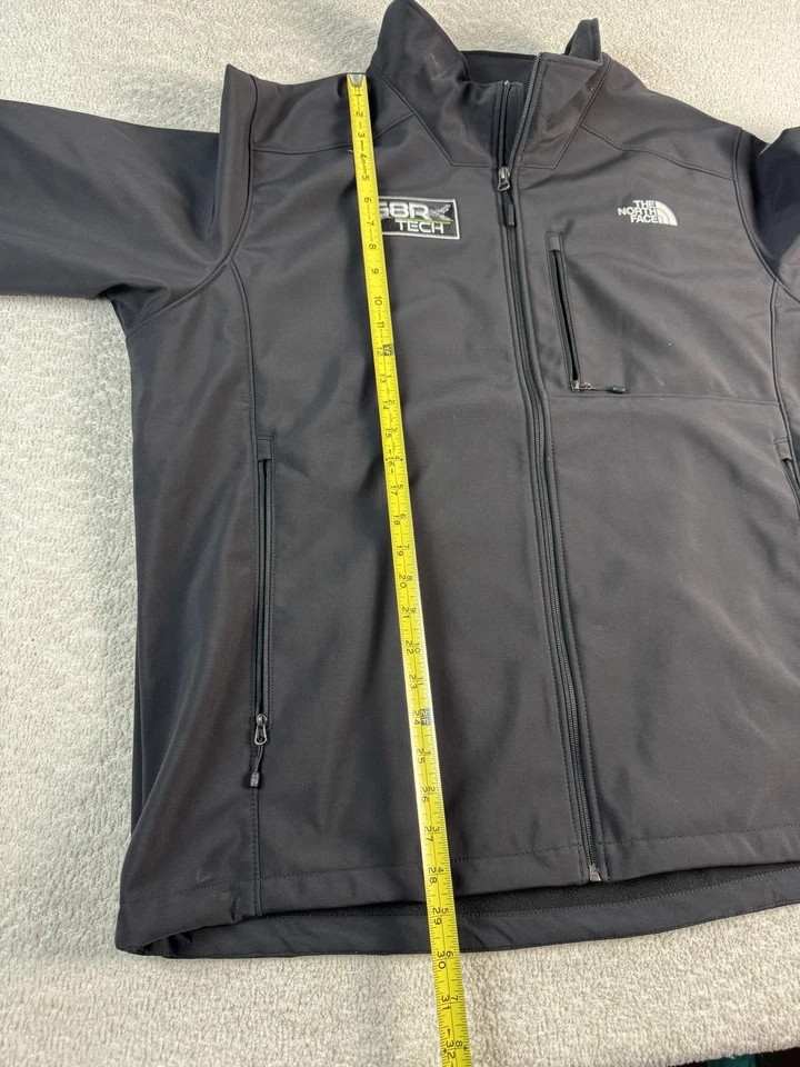 The North Face Jacket Mens XL Black WindWall Softshell Fleece Lined GBR Tech - Image 4 of 4