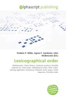 Frederic P. Miller (U. A.) | Lexicographical Order | Taschenbuch | Englisch