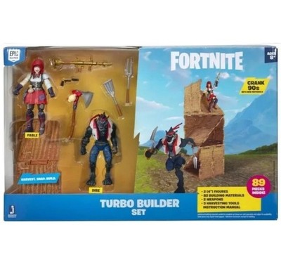Fortnite Turbo Builder Set 2 Figure Pack 4 Inch Fable and Dire Action Figures 