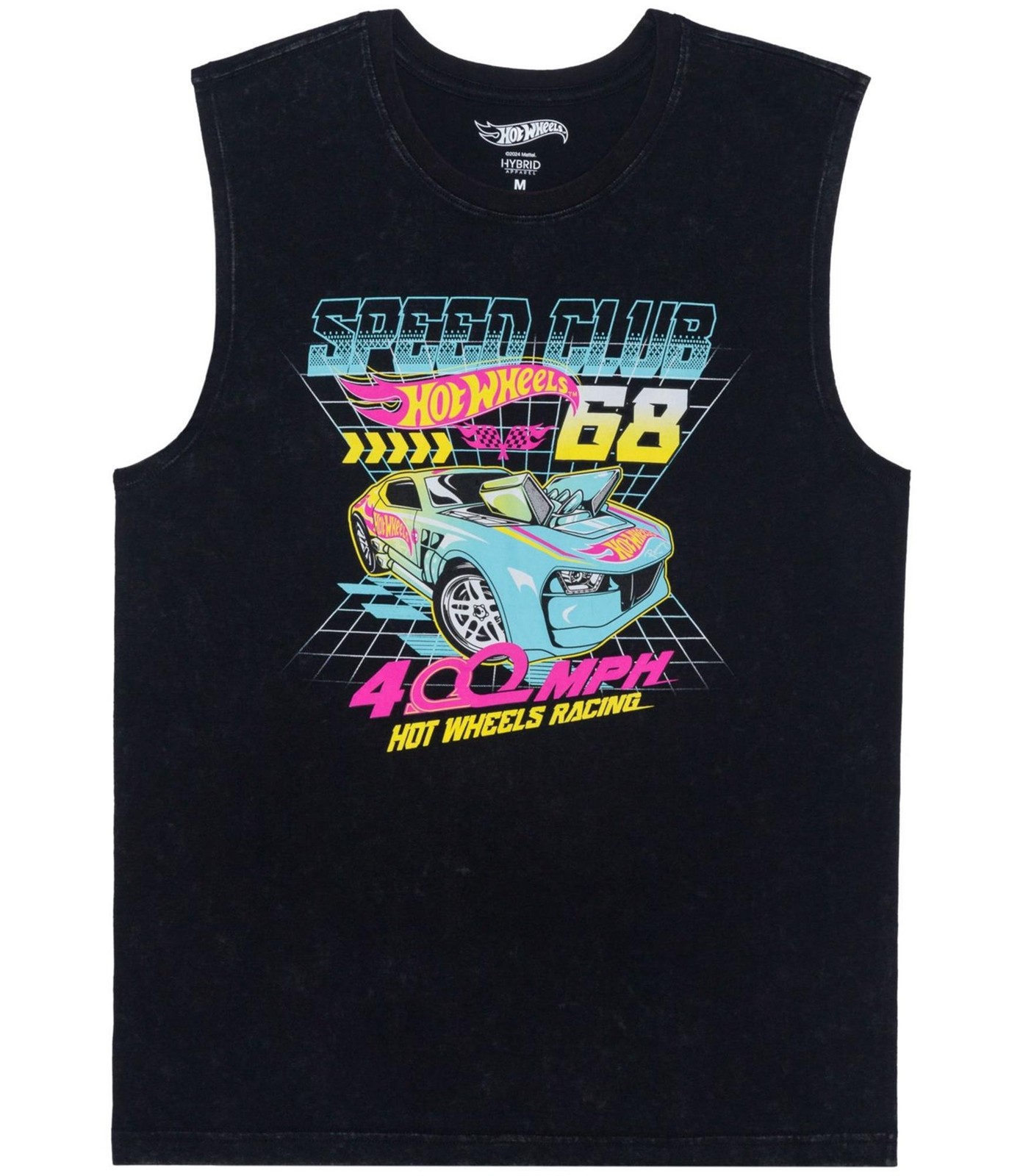 Hybrid Mens Hot Wheels Muscle Tank Top, Multicoloured, XX-Large