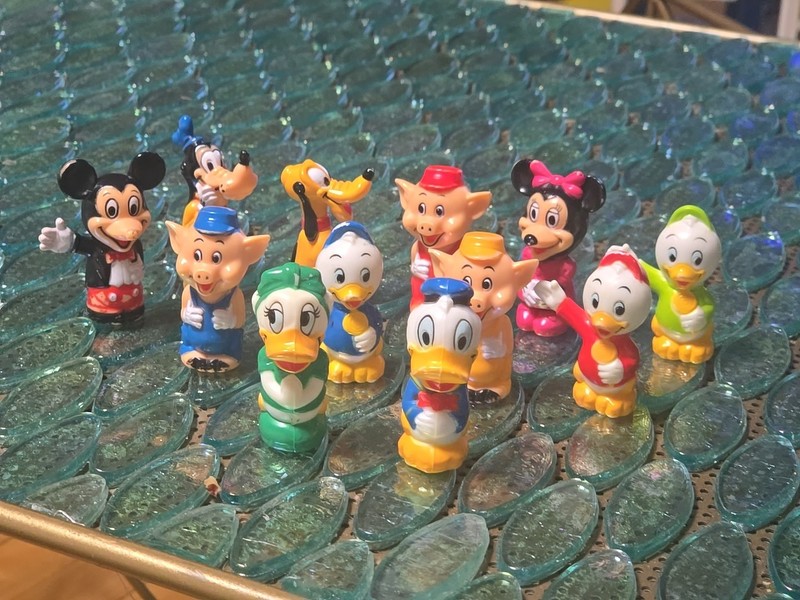 Vintage Disneyland Playmates Play Set Train 1986 Characters Only Set Of Twelve